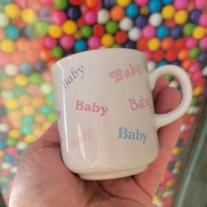 Vintage Russ Baby Mug ~ Korea ~ Cute! ~ Baby Shower ~ Gift ~ Keepsake ~'70-80's?